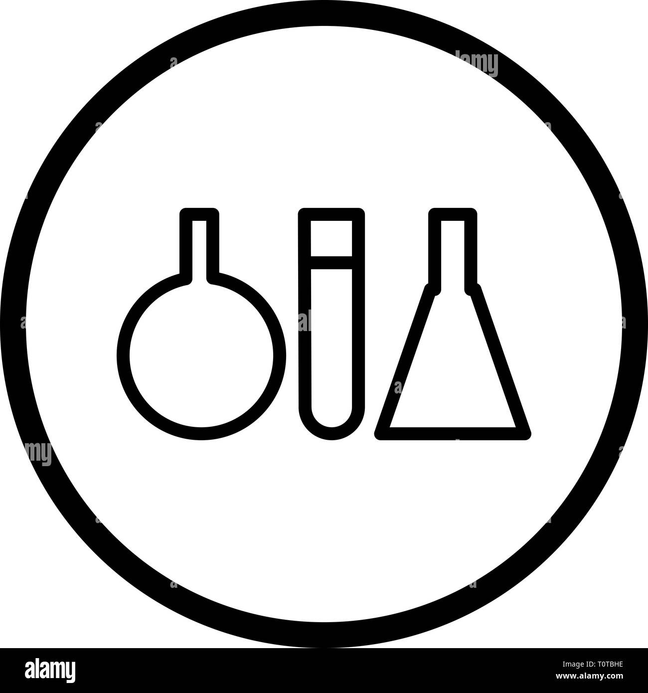 Illustration Test Tubes Icon Stock Photo - Alamy