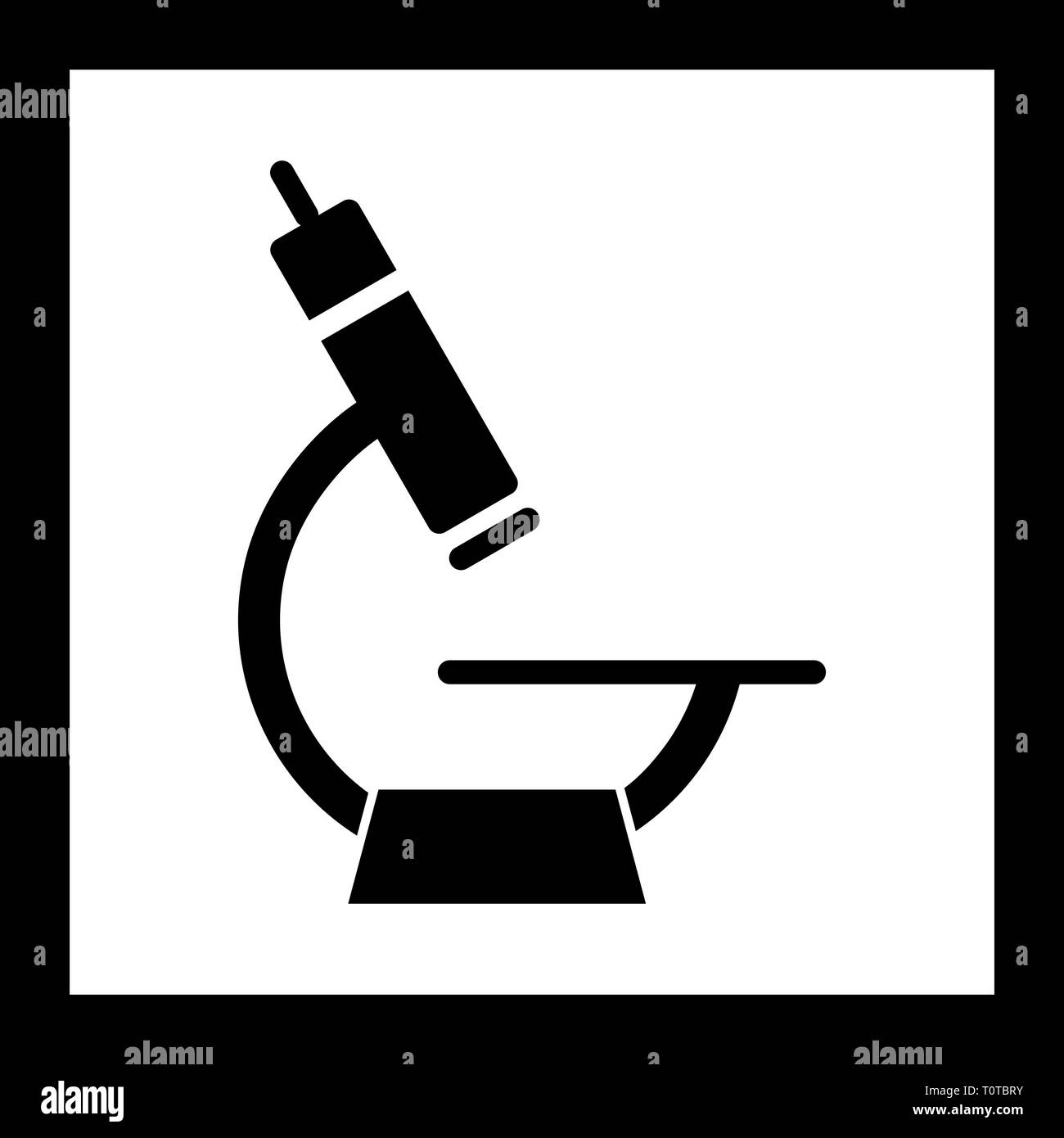 Illustration  Microscope Icon Stock Photo
