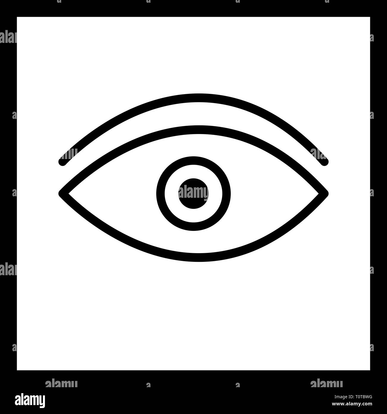 Illustration Eye Icon Stock Photo Alamy