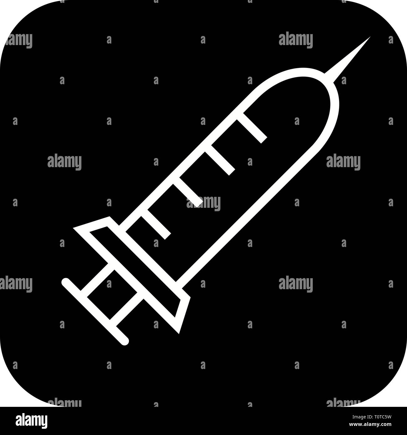 Illustration Injection Icon Stock Photo - Alamy