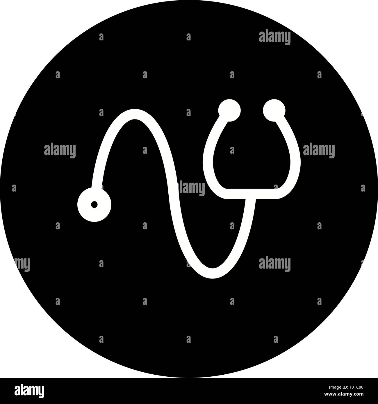 Illustration Stethoscope Icon Stock Photo