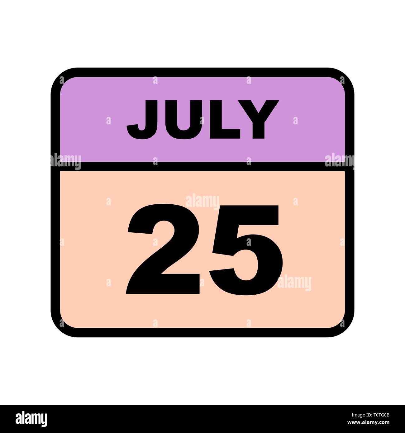 July 25th Date on a Single Day Calendar Stock Photo - Alamy July 25th Date on a Single Day Calendar Stock Photo - Alamy