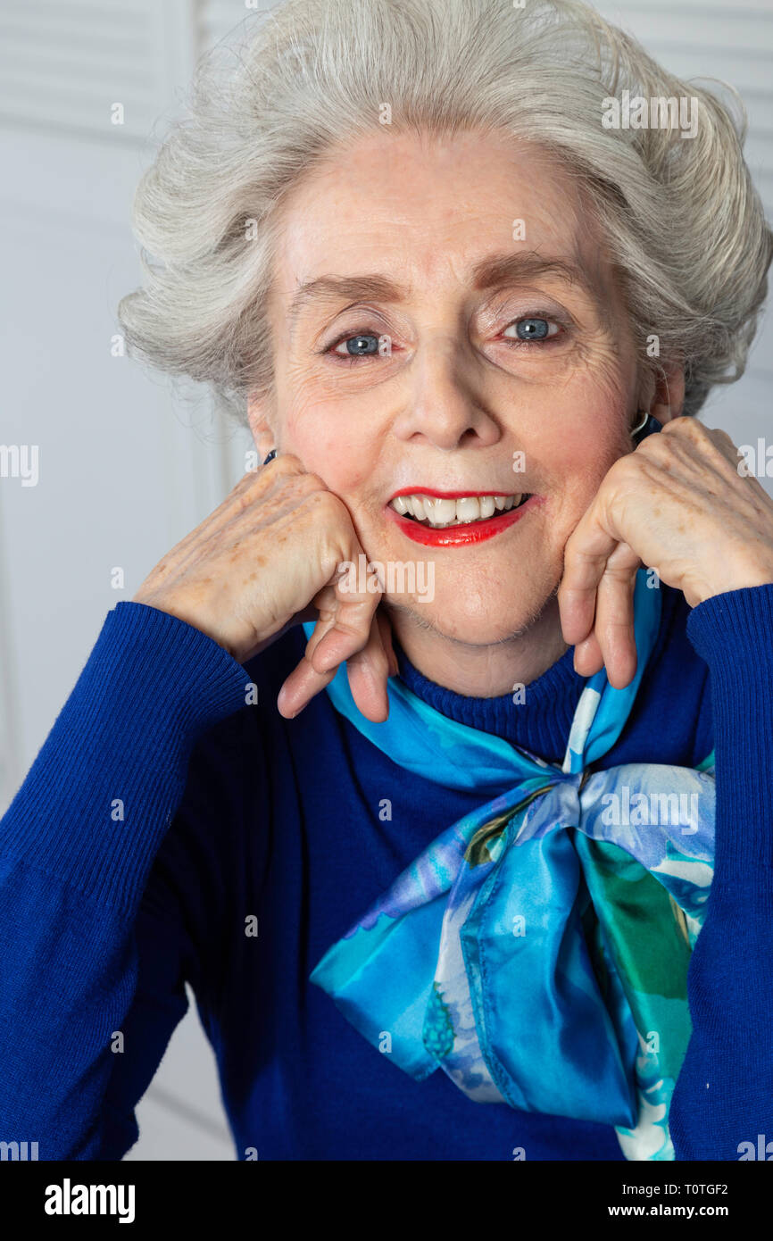 Smiling Mature Woman, USA Stock Photo