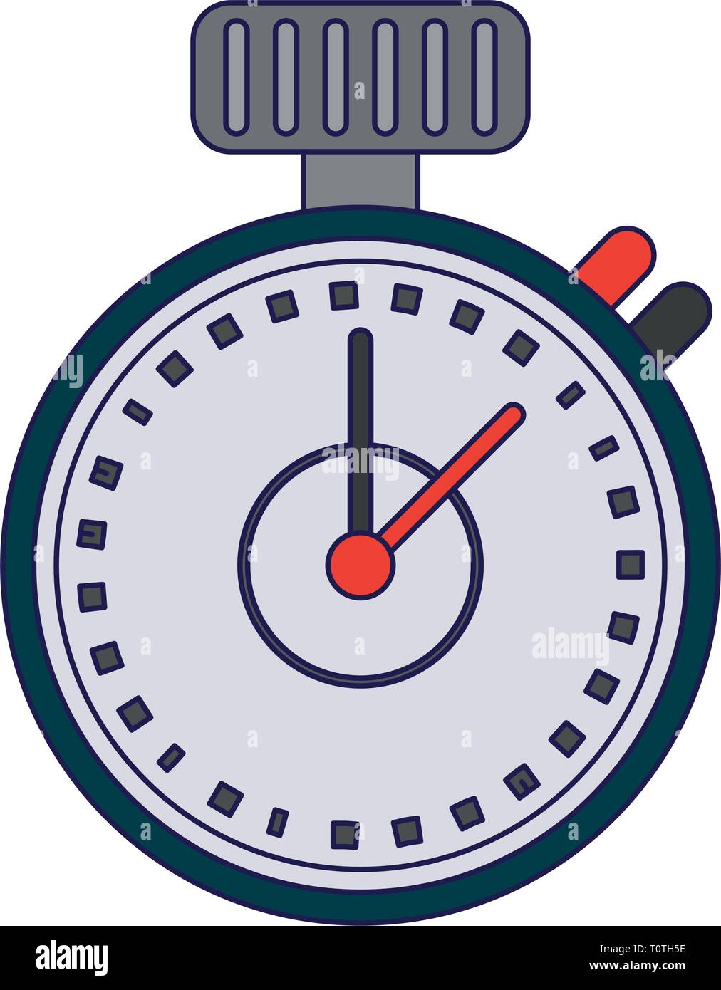 Sport timer chronometer symbol blue lines Stock Vector Image & Art - Alamy