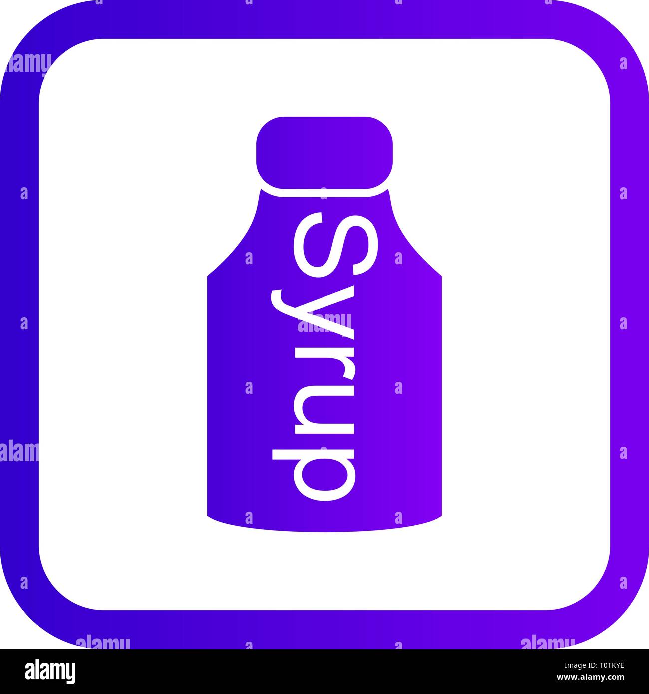 Illustration Syrup Icon Stock Photo - Alamy