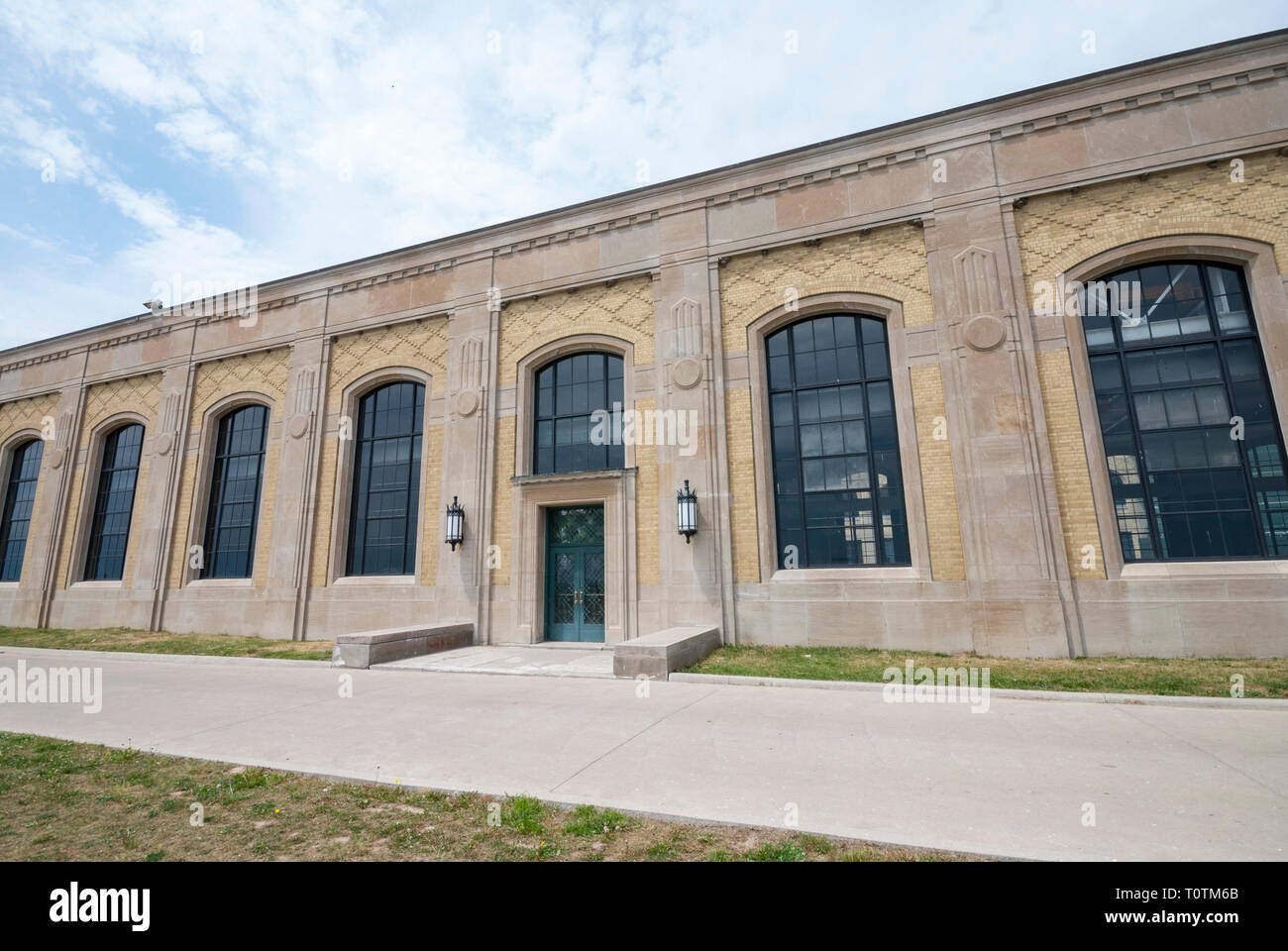 The RC Harris water treatment plant in the beach area of Toronto Canada Stock Photo