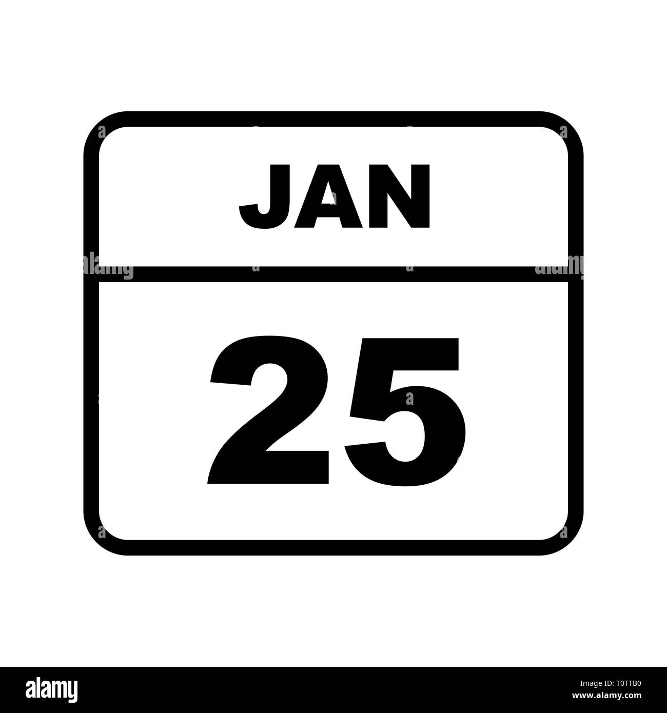 January 25th Date On A Single Day Calendar Stock Photo Alamy january-25th-date-on-a-single-day-calendar-stock-photo-alamy