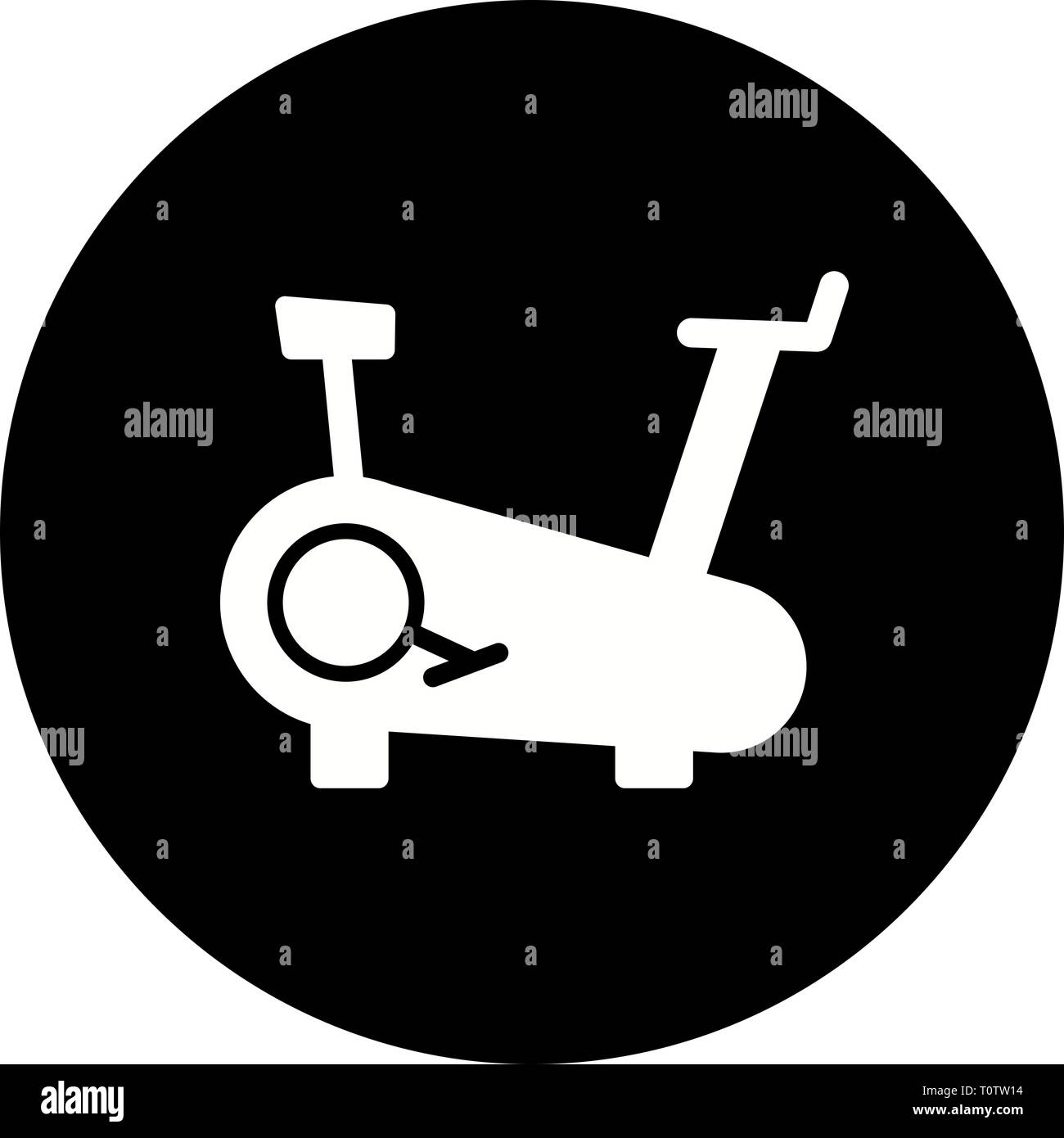 Illustration Cycling Machine Icon Stock Photo - Alamy