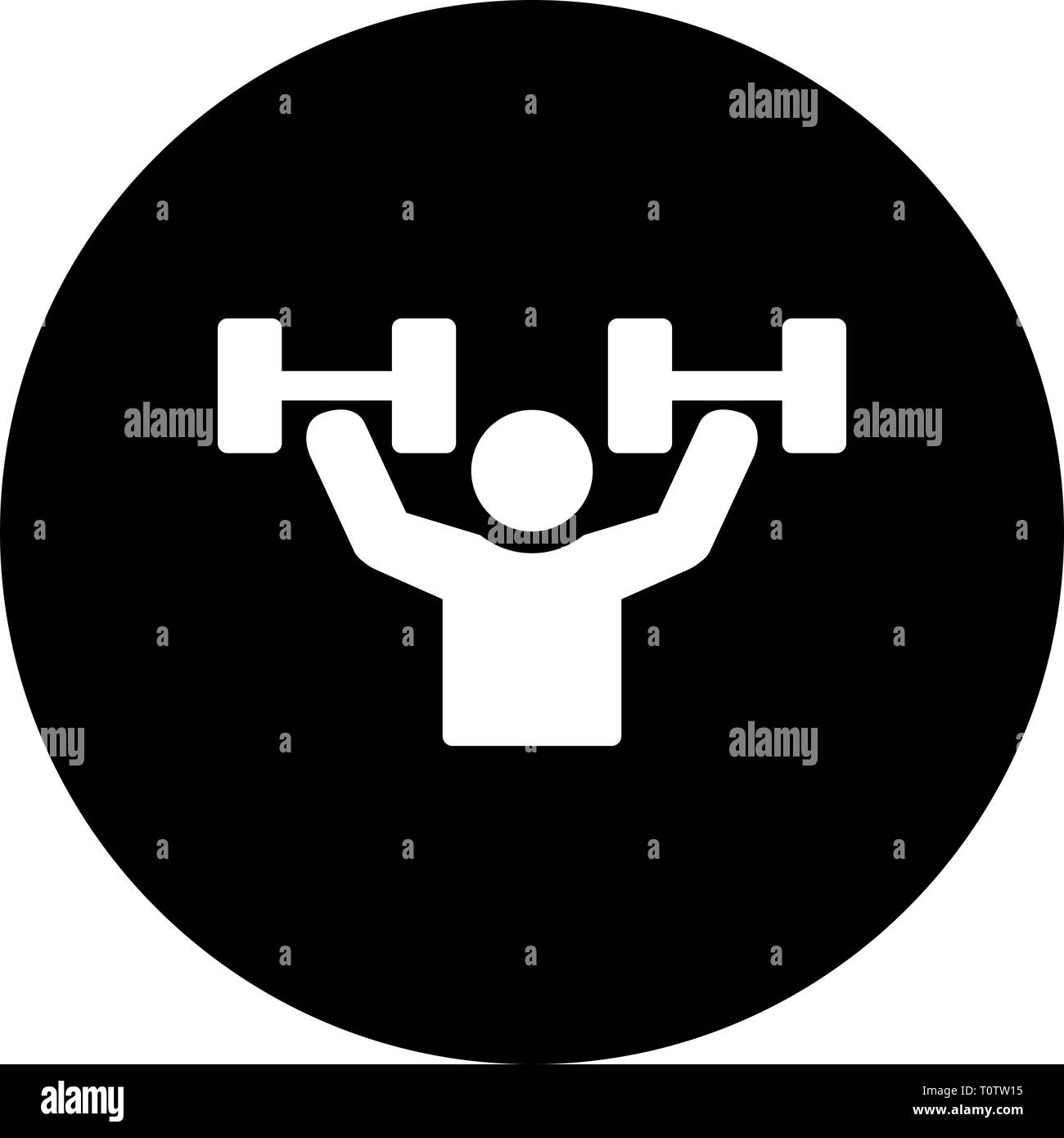 Illustration Excercise Icon Stock Photo - Alamy