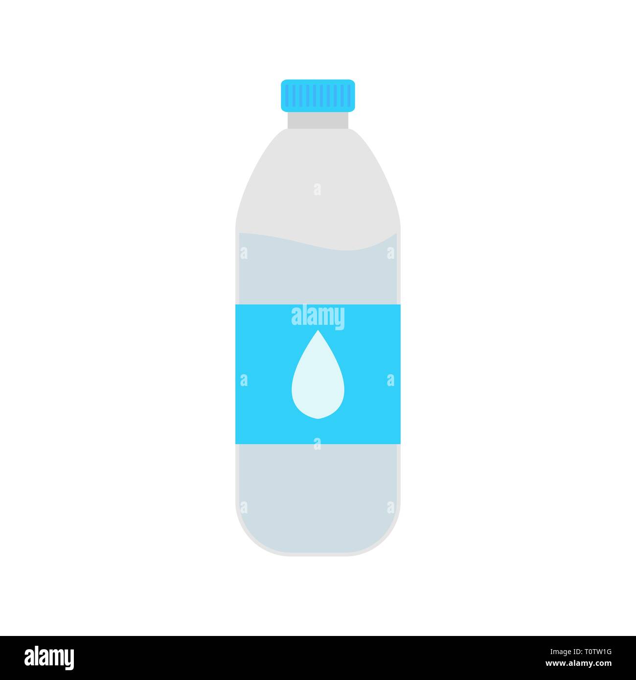 Illustration Water Bottle Icon Stock Photo - Alamy