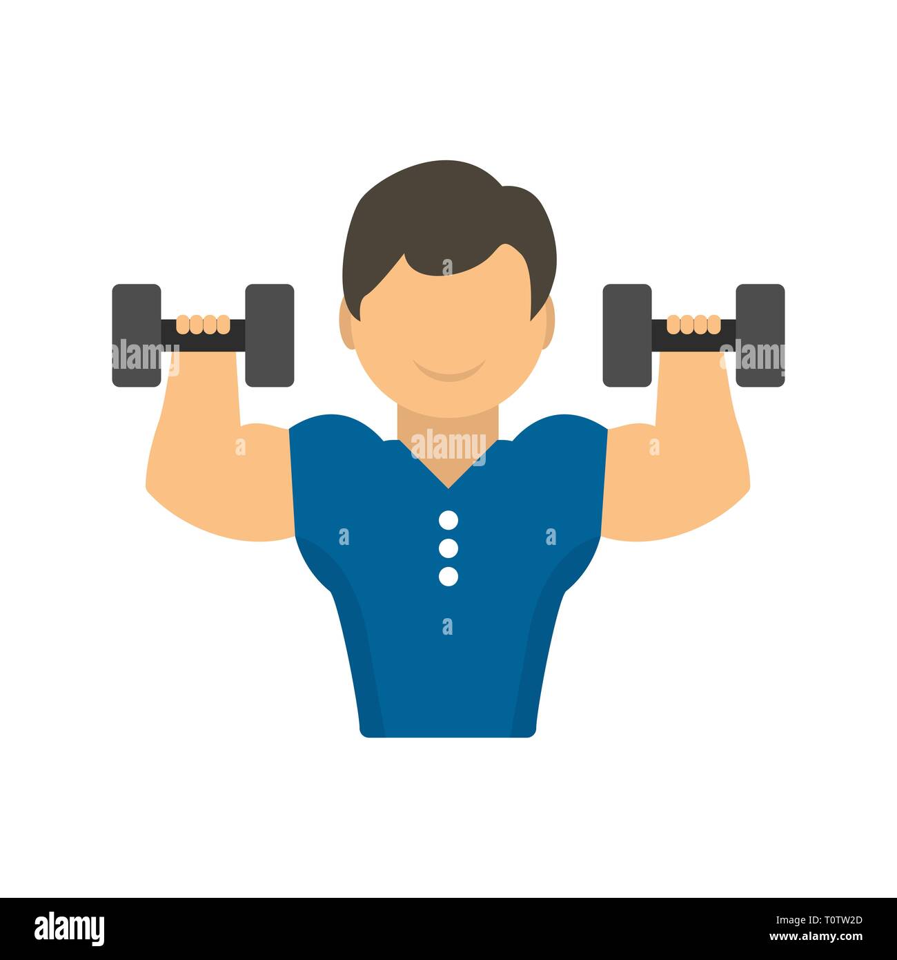 Illustration Excercise Icon Stock Photo - Alamy
