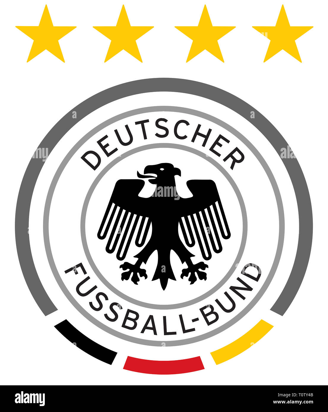 Logo of the German national football team - Germany. Stock Photo