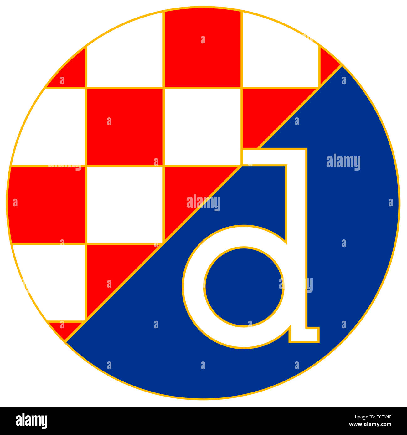 Logo Of Croatian Football Team Dinamo Zagreb Croatia Stock Photo Alamy