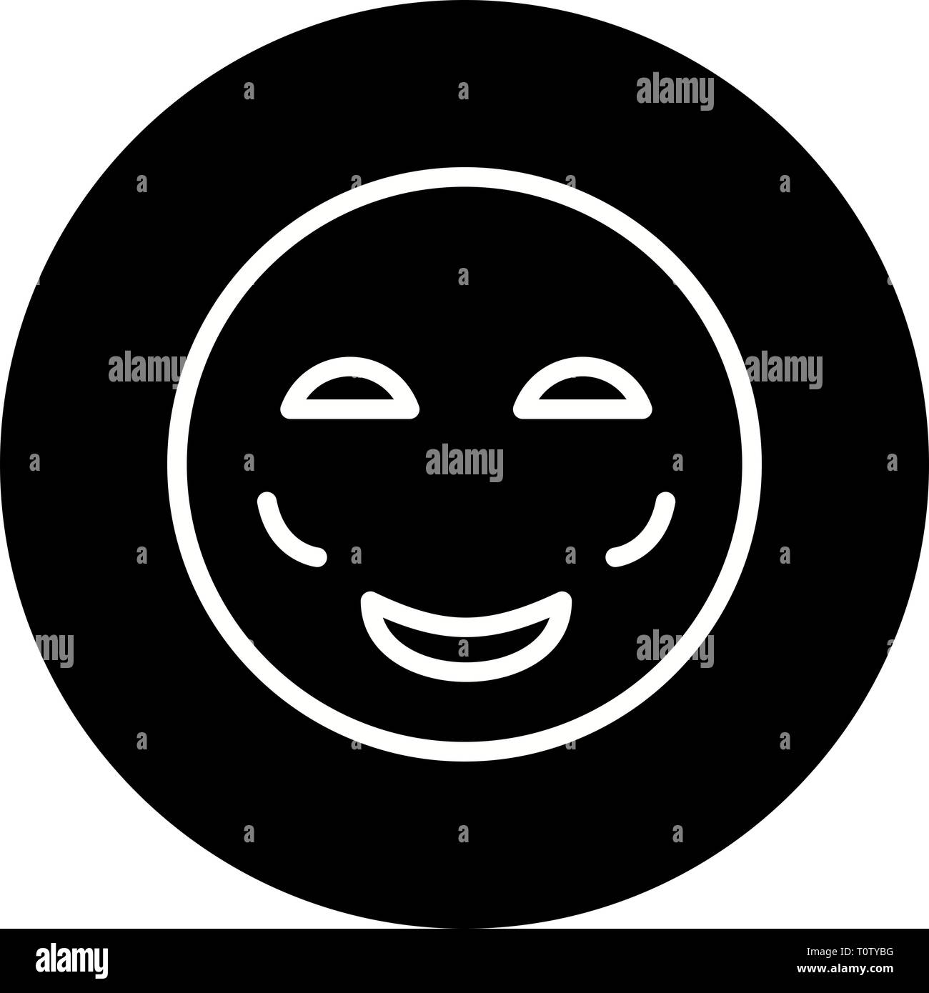 Illustration Blush Emoji Icon Stock Photo Alamy