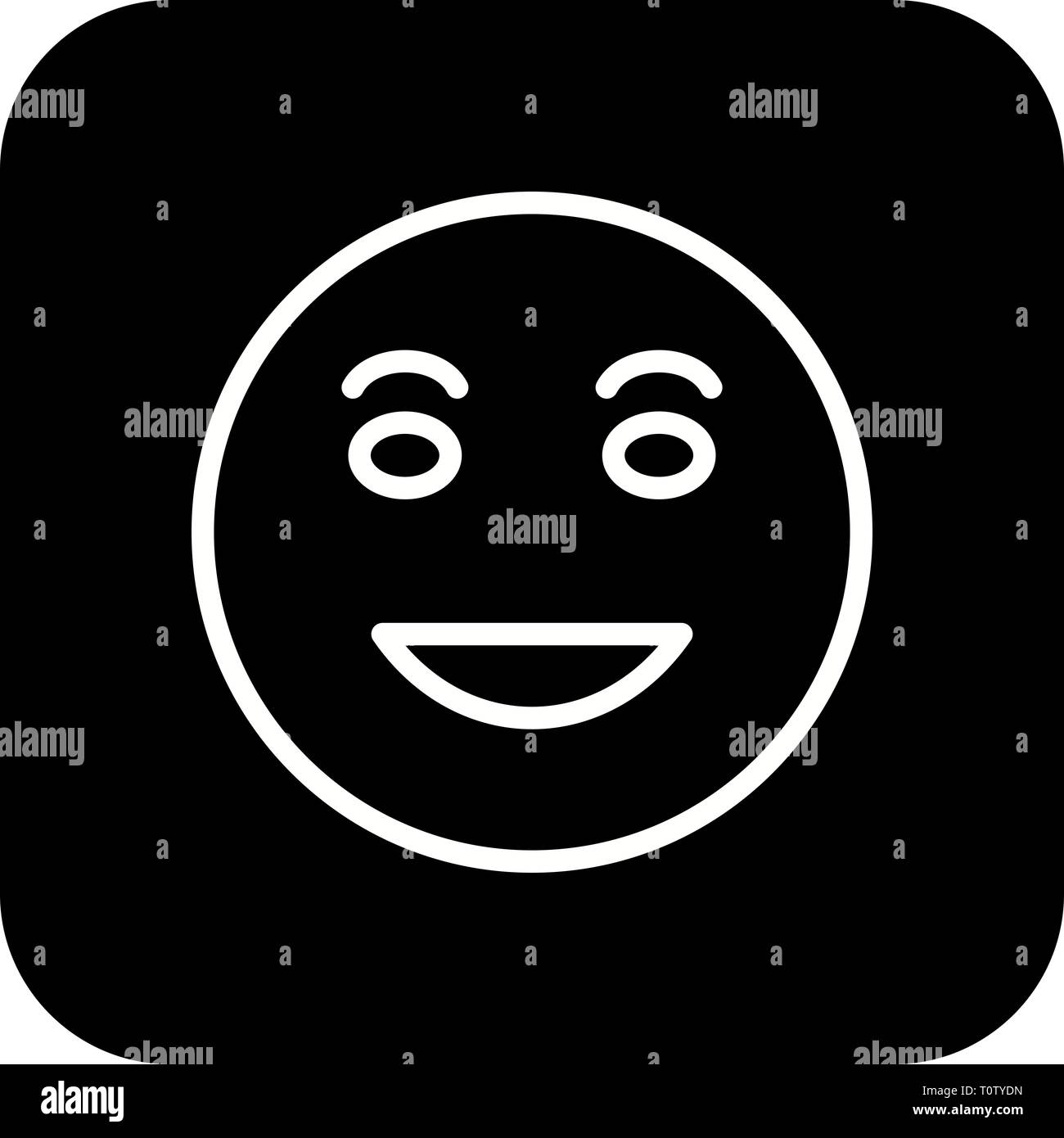 Illustration Lol Emoji Icon Stock Photo - Alamy
