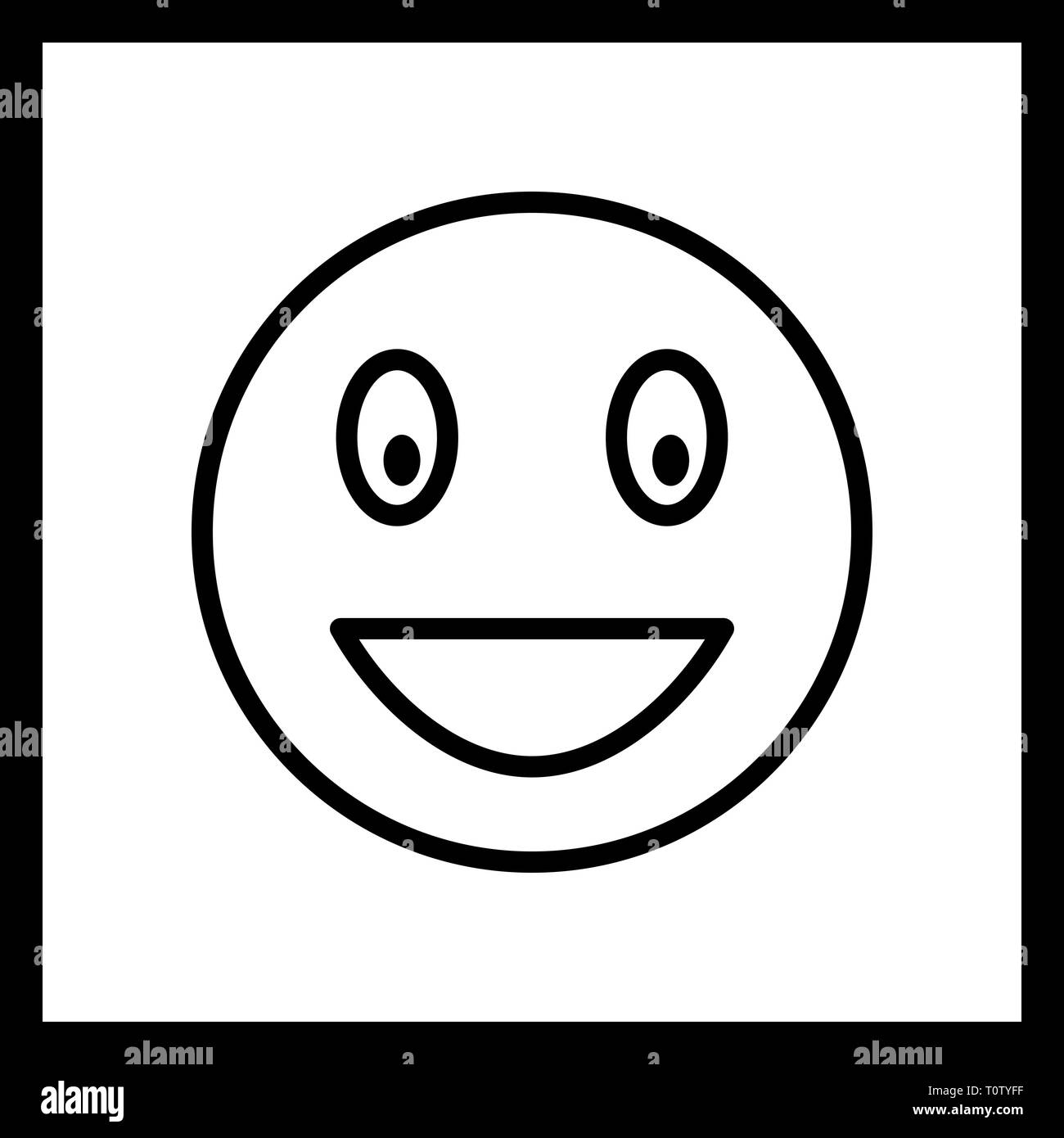 Illustration Laughing Emoji Icon Stock Photo Alamy