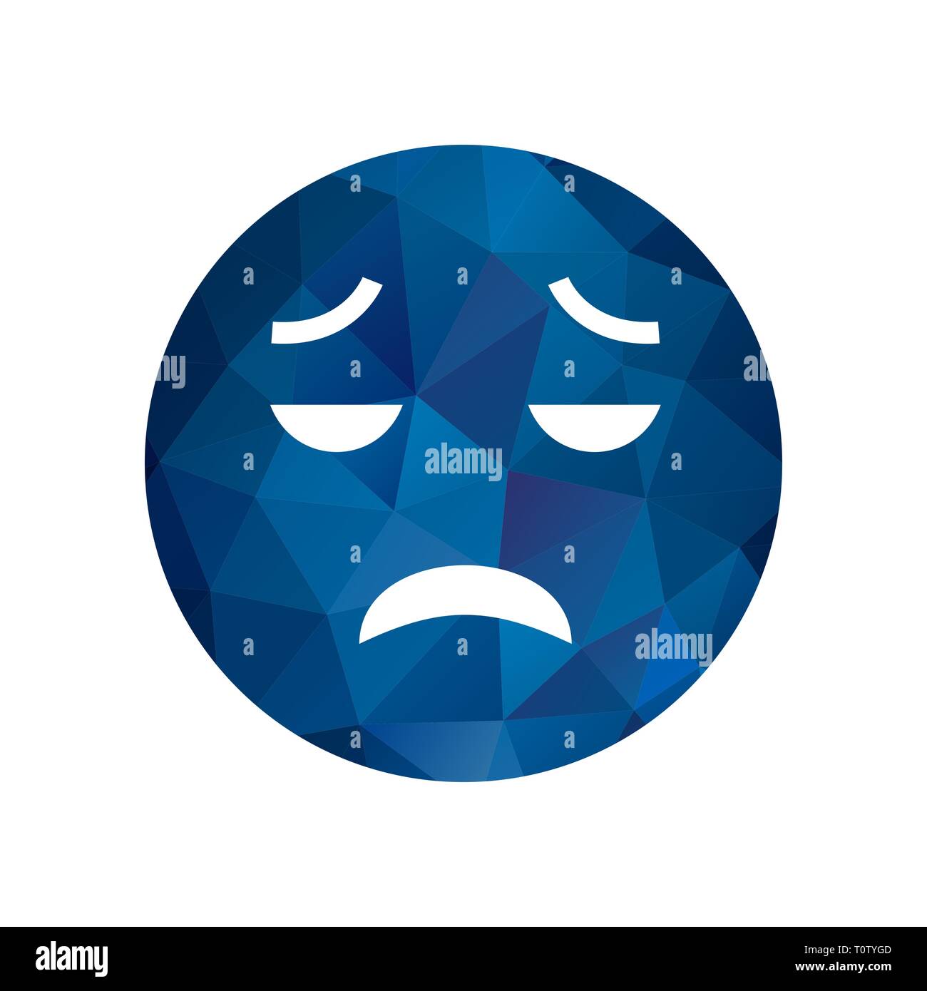Illustration Disappointed Emoji Icon Stock Photo - Alamy