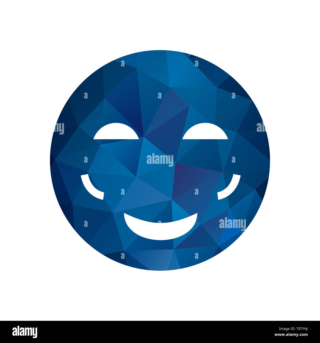 Illustration Blush Emoji Icon Stock Photo Alamy