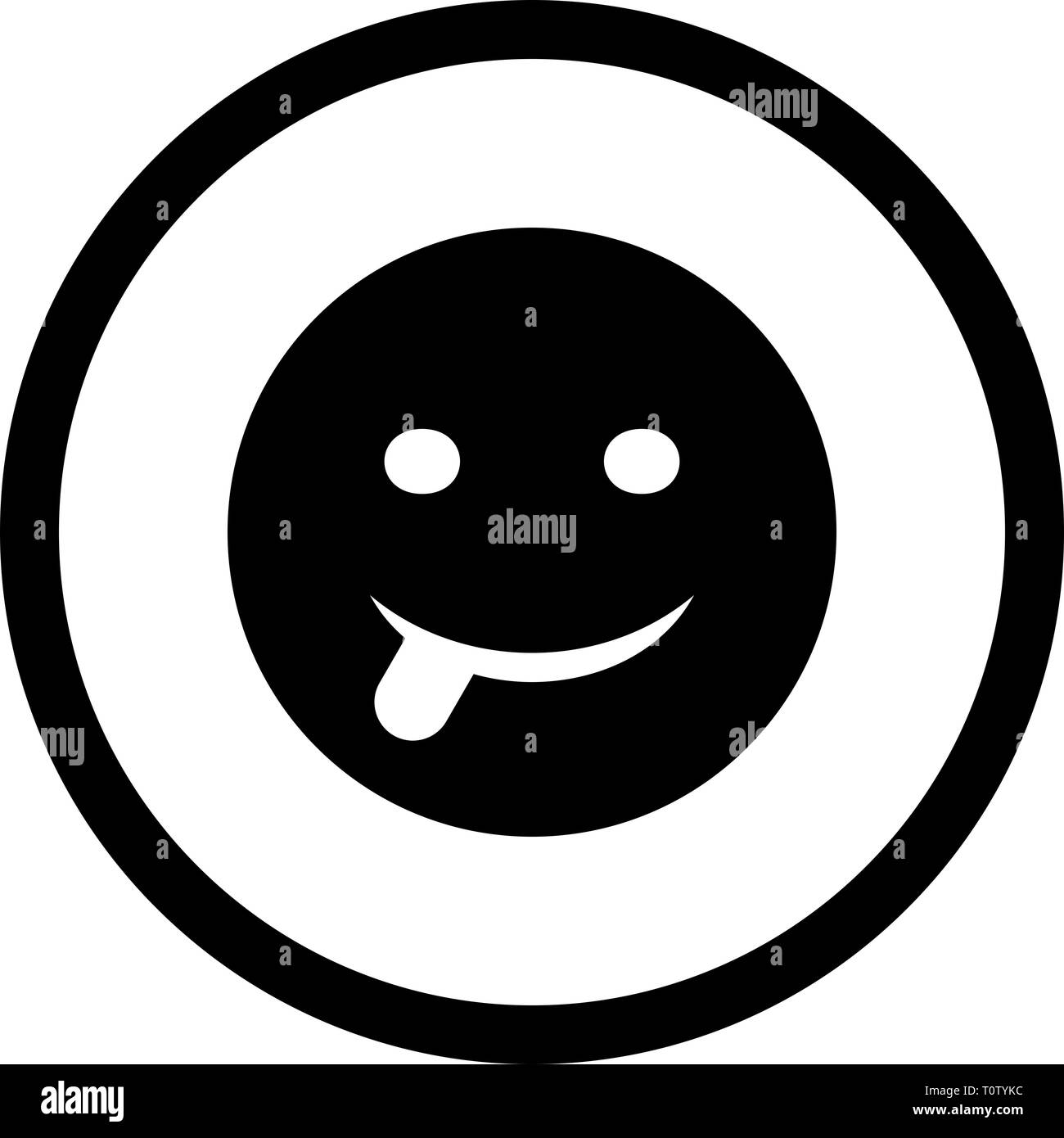 Illustration Tongue Emoji Icon Stock Photo Alamy