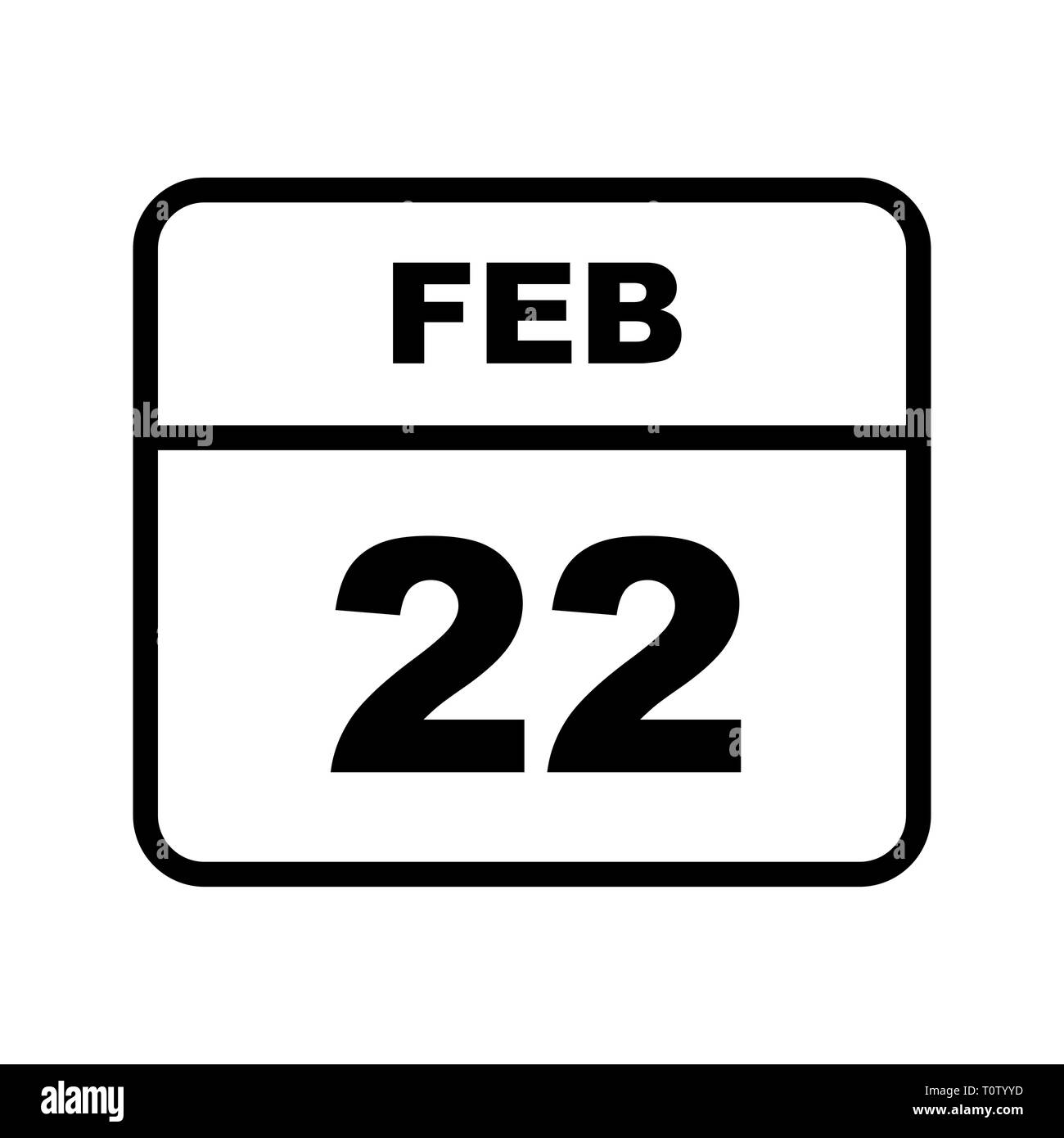 February 22 calendar Black and White Stock Photos Images Alamy February 22 calendar Black and White Stock Photos Images Alamy