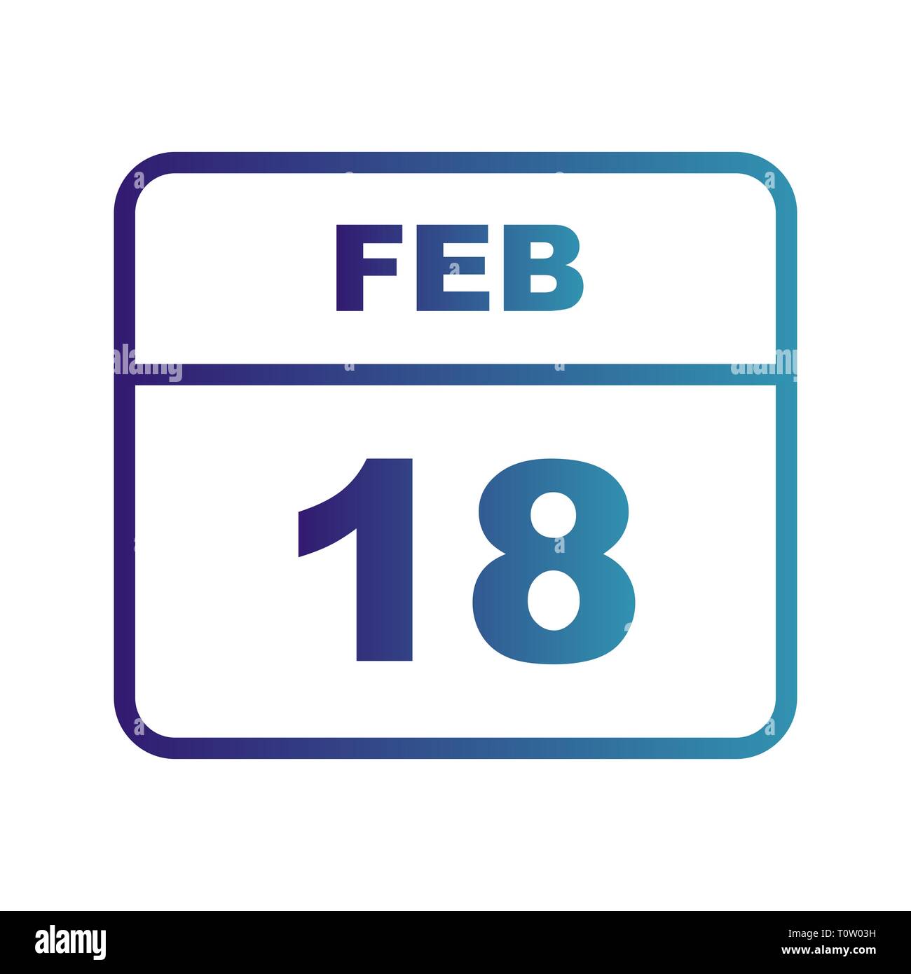 Calendar day on february 18 Cut Out Stock Images Pictures Alamy Calendar day on february 18 Cut Out Stock Images Pictures Alamy