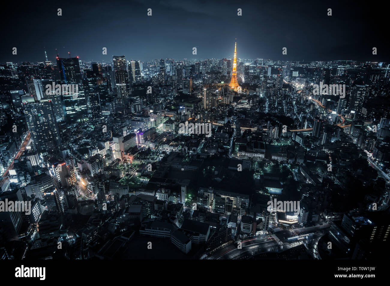 View of tokyo from high hi-res stock photography and images