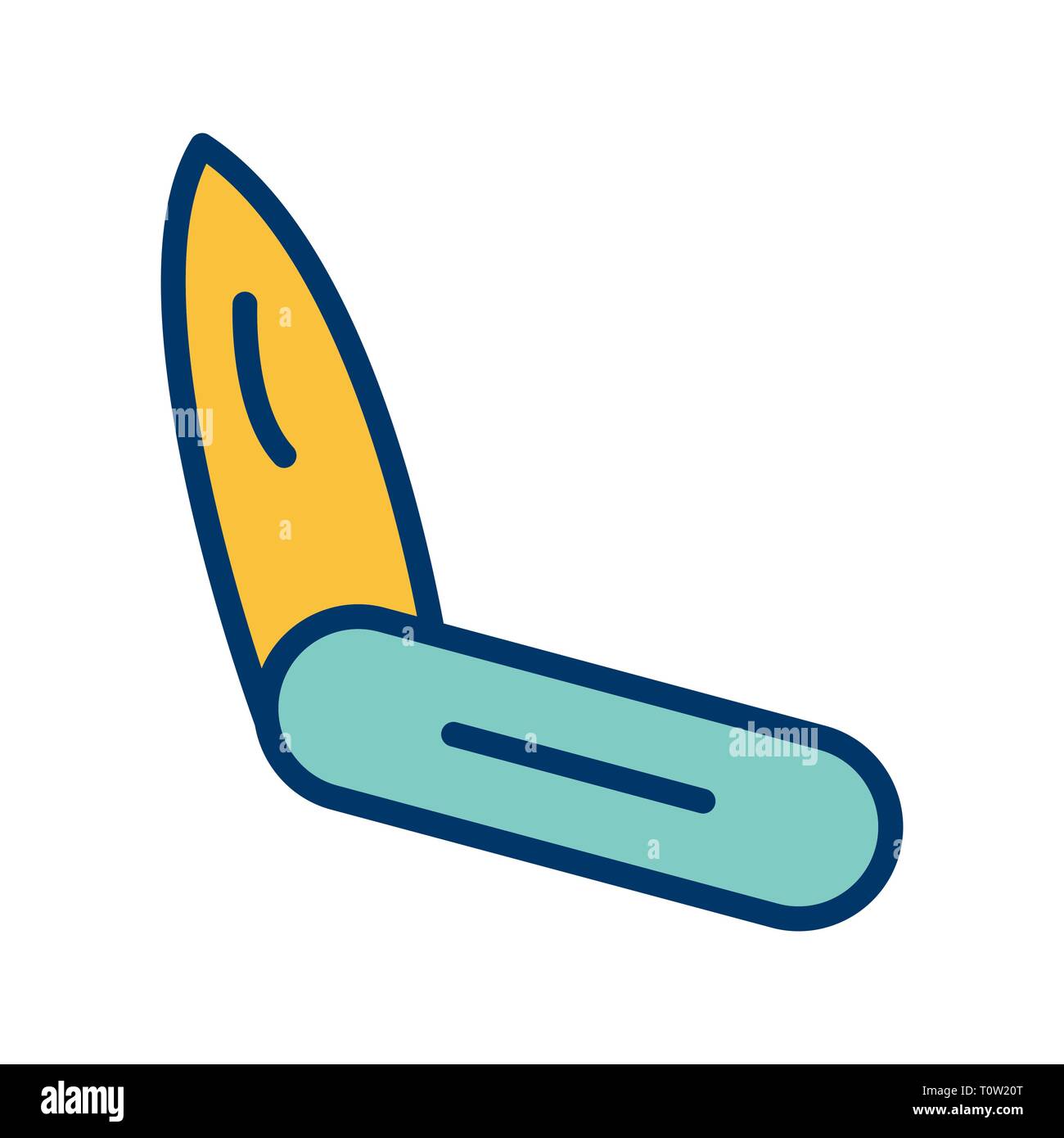 Illustration Knife Icon Stock Photo Alamy