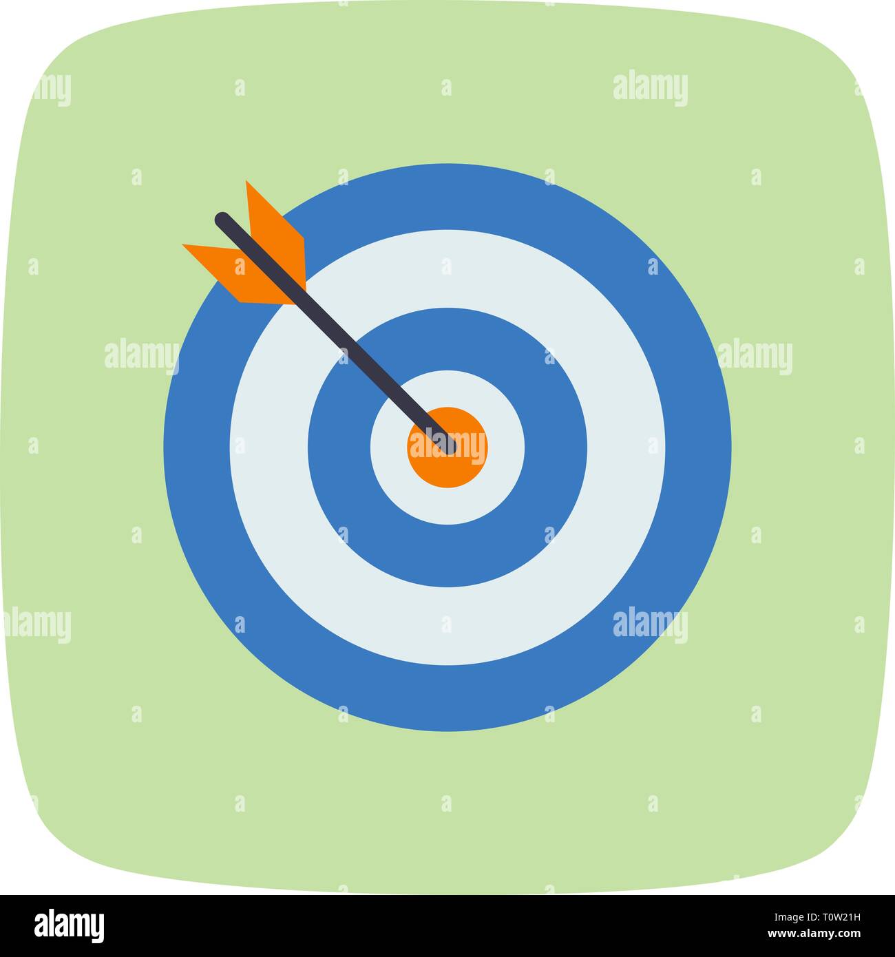 Illustration target Icon Stock Photo - Alamy