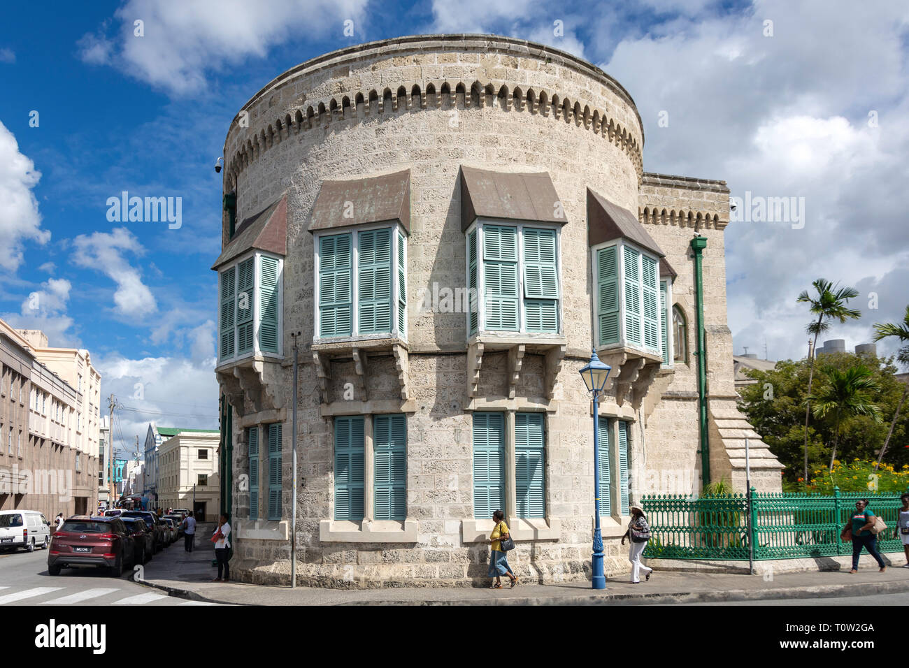 The west-wing of the Parliament Building, National Heroes Square, Bridgetown, St Michael Parish, Barbados, Lesser Antilles, Caribbean Stock Photo