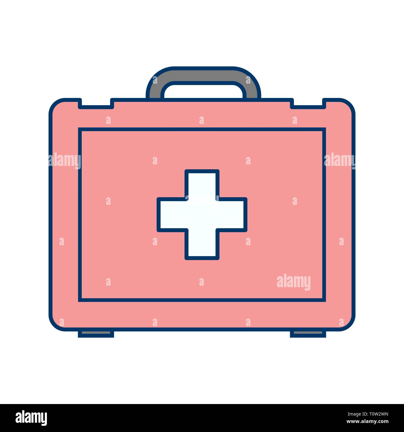 Illustration First Aid Box Icon Stock Photo Alamy