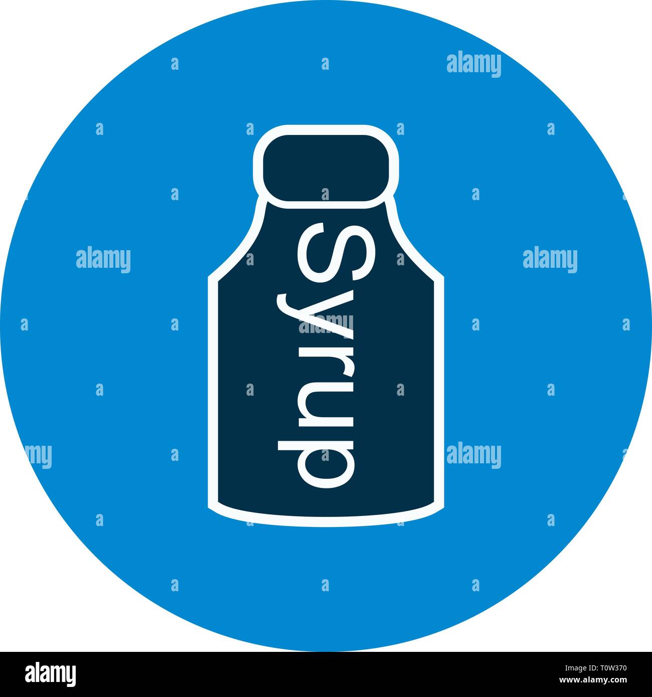 Illustration Syrup Icon Stock Photo - Alamy