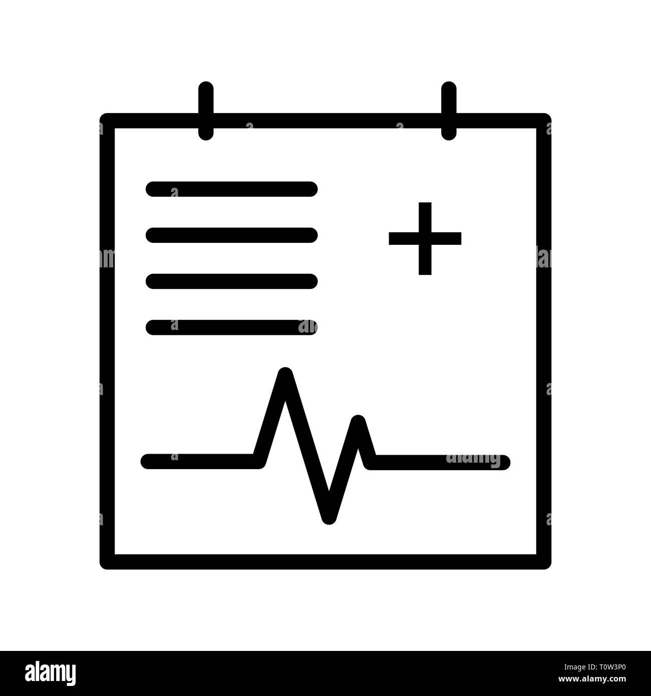 Illustration Medical Chart Icon Stock Photo - Alamy