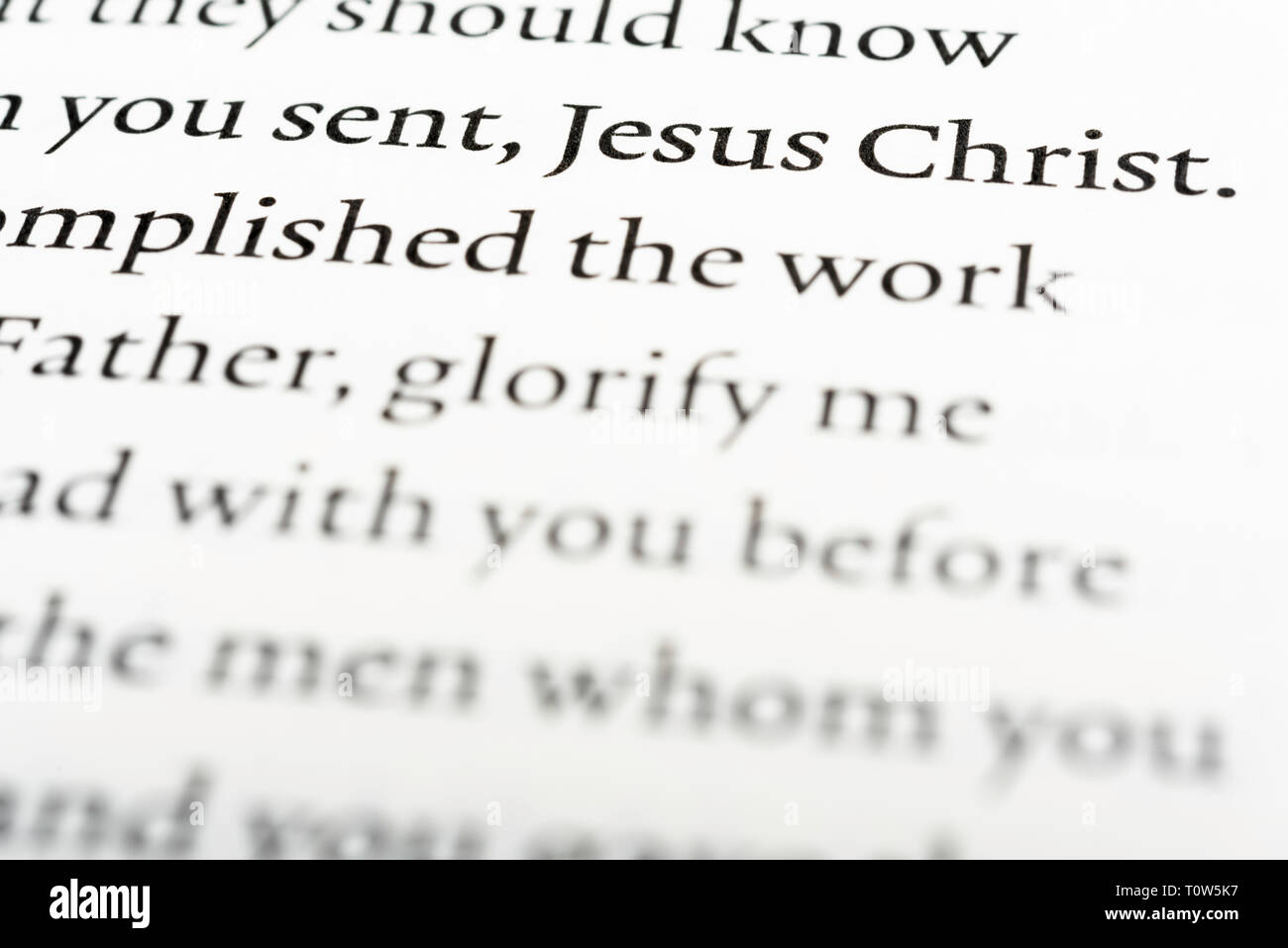 Scripture Word Only Christ the eternal word hi-res stock photography and images - Alamy