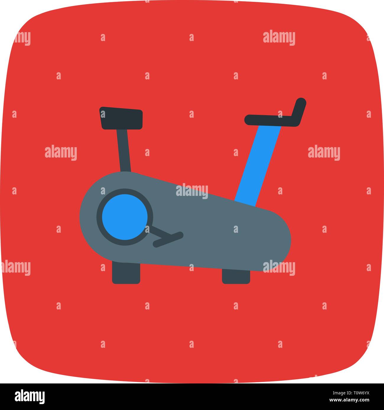 Illustration Cycling Machine Icon Stock Photo - Alamy
