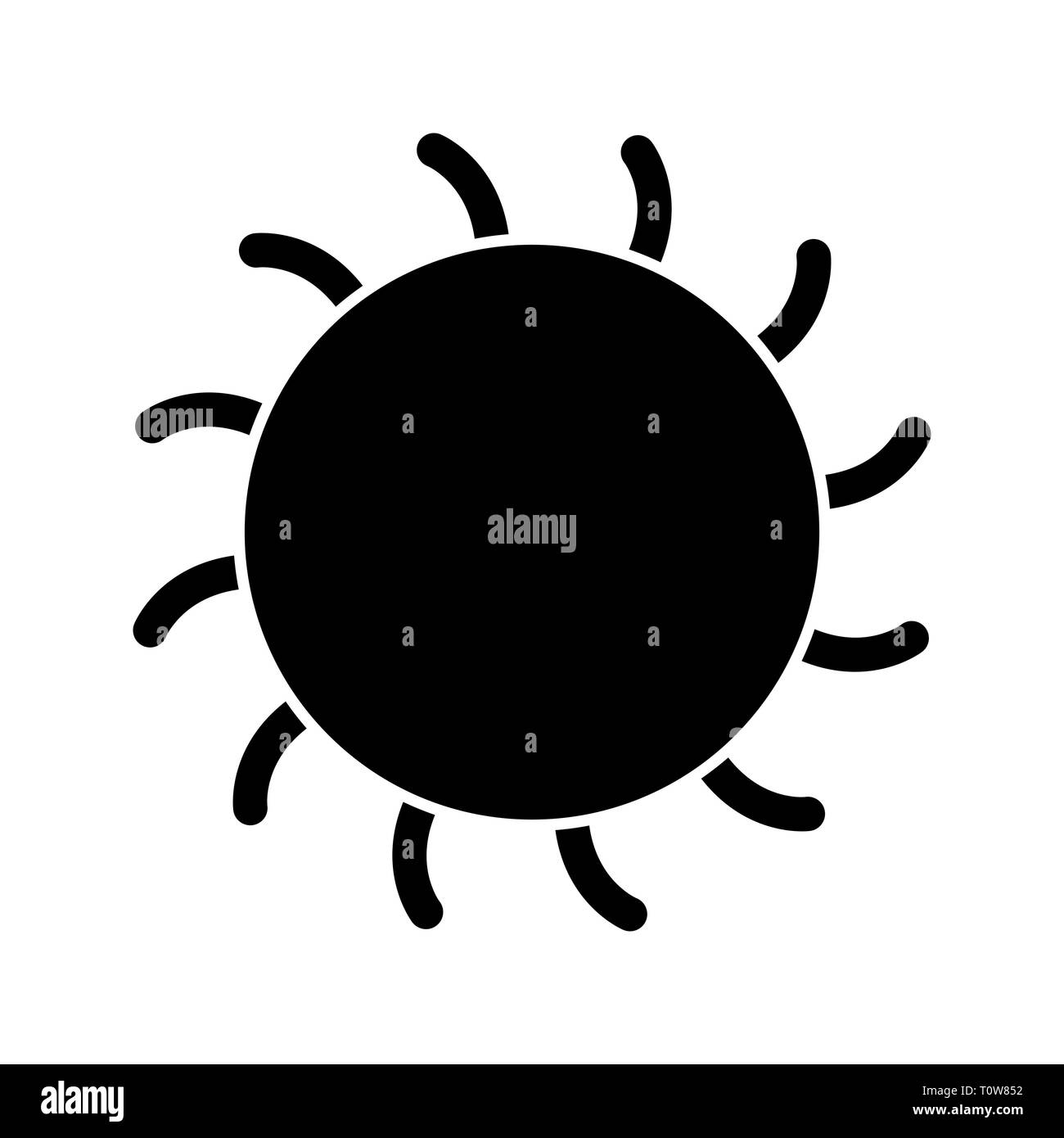 Illustration Sun Icon Stock Photo