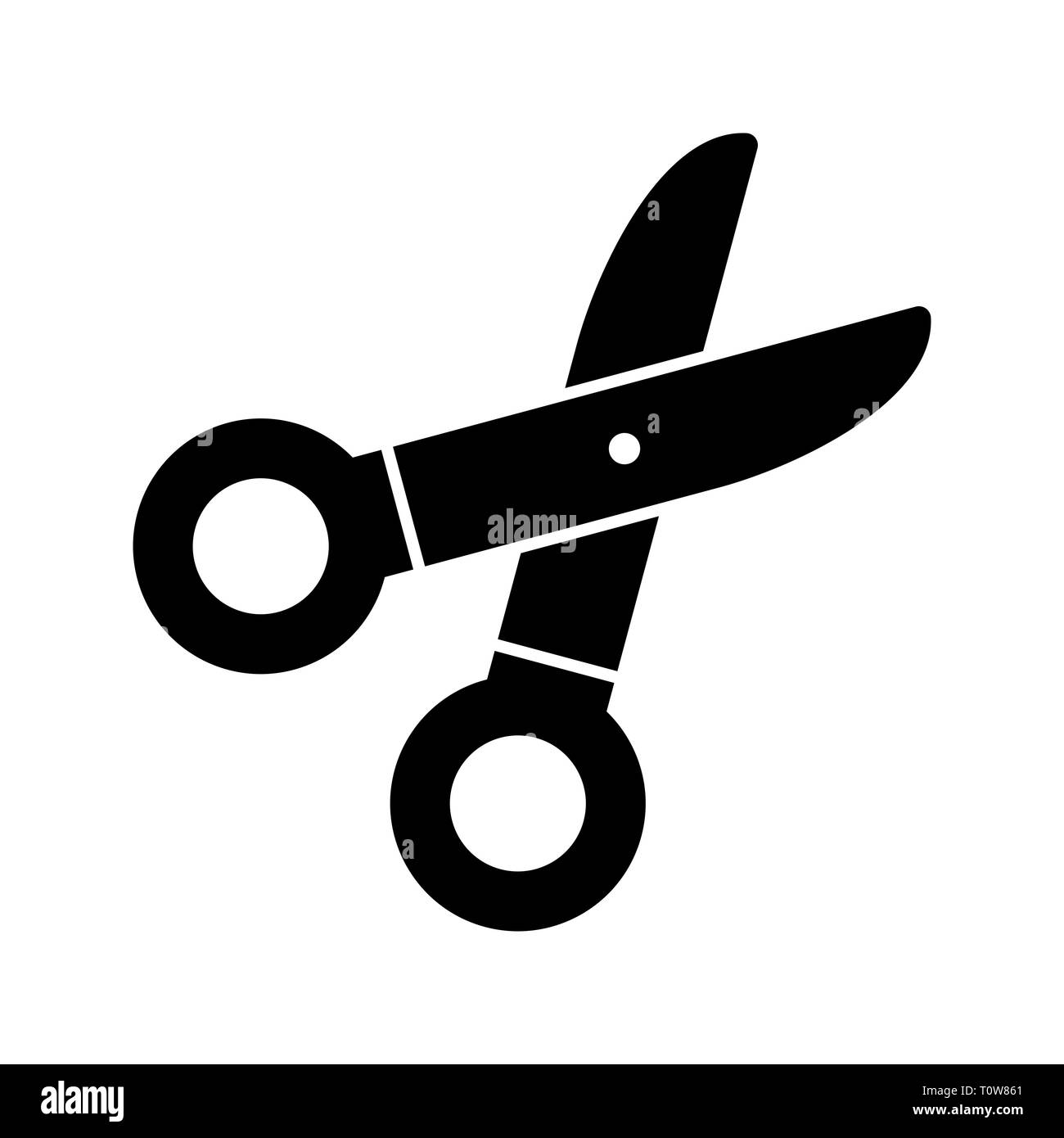 Illustration Scissors Icon Stock Photo