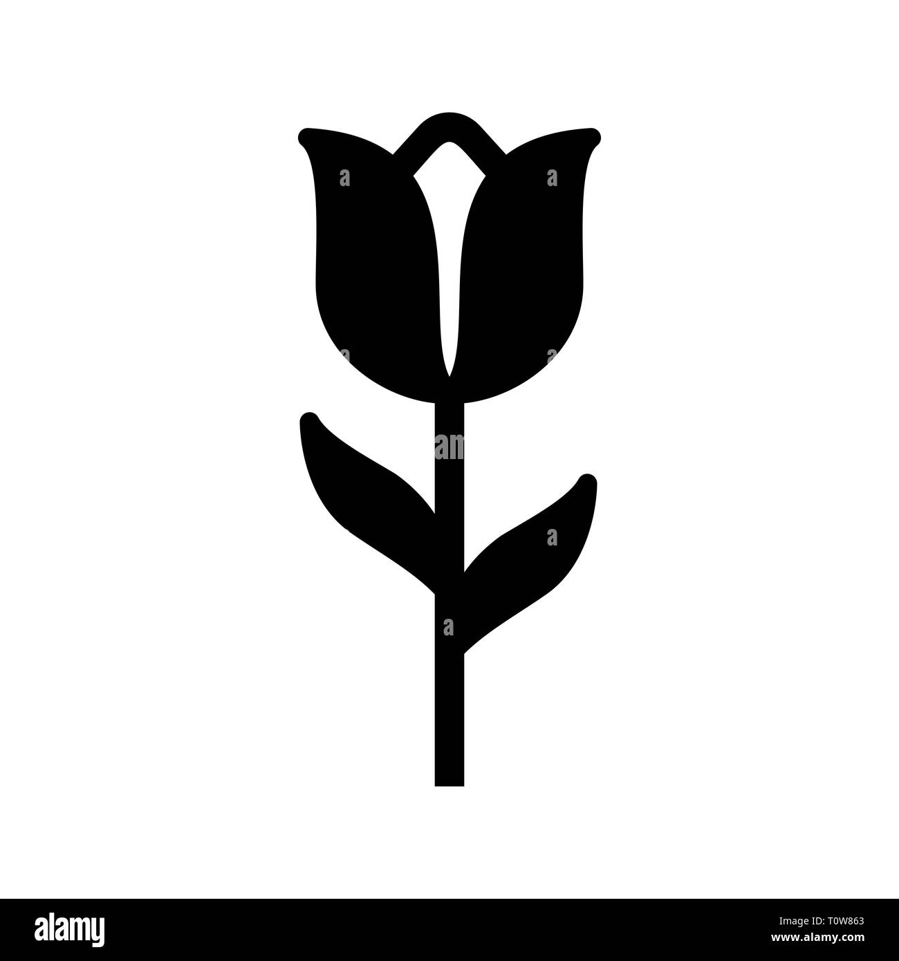 Illustration Tulip Icon Stock Photo
