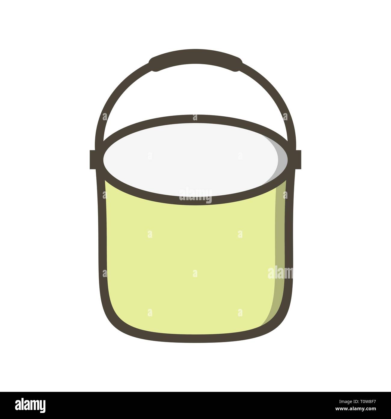 Illustration Pail Icon Stock Photo Alamy