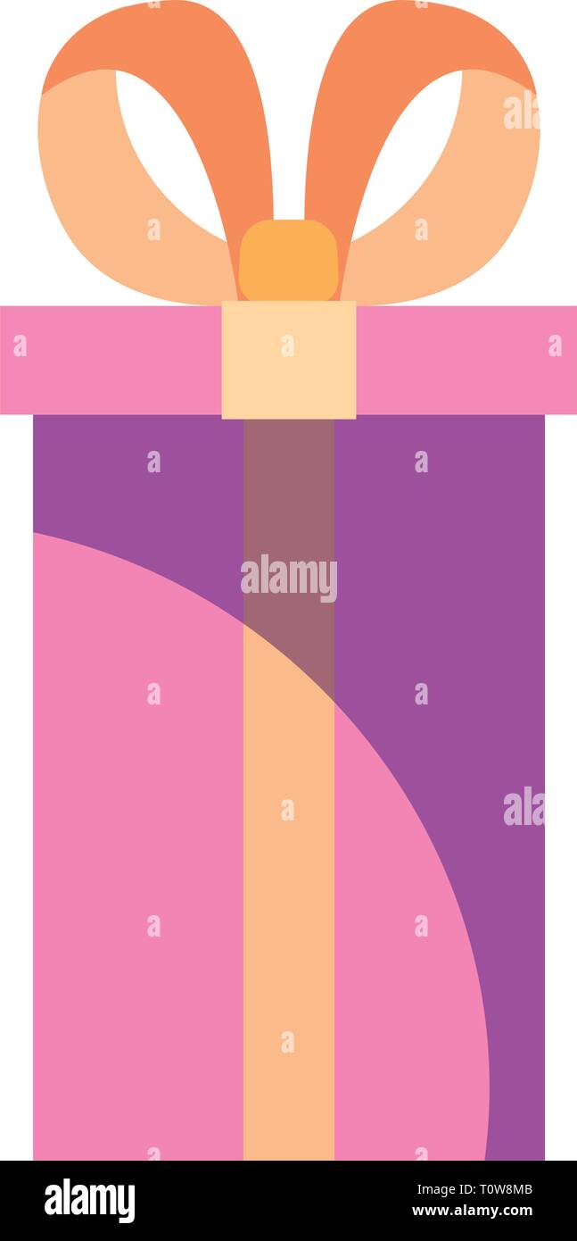 Wrapped Box Vector wrapped gift box on white background vector illustration Stock Vector ...