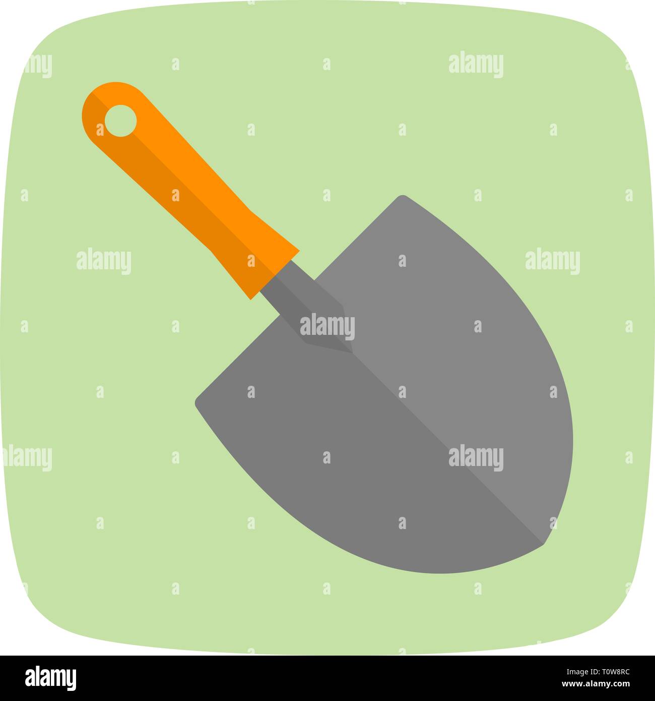 Illustration Trowel Icon Stock Photo Alamy