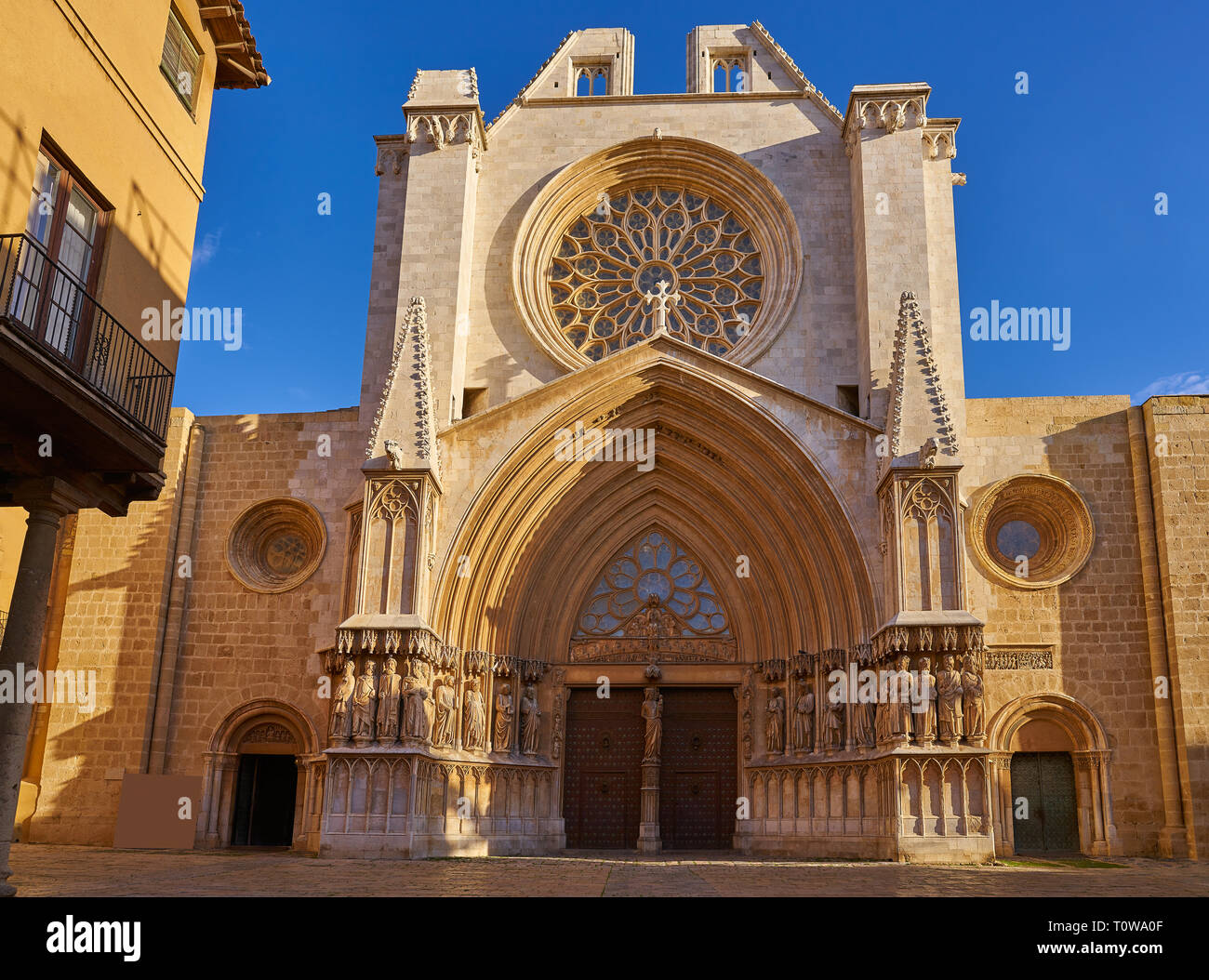 Tarragona Cathedral basilica in Catalonia of Spain Stock Photo