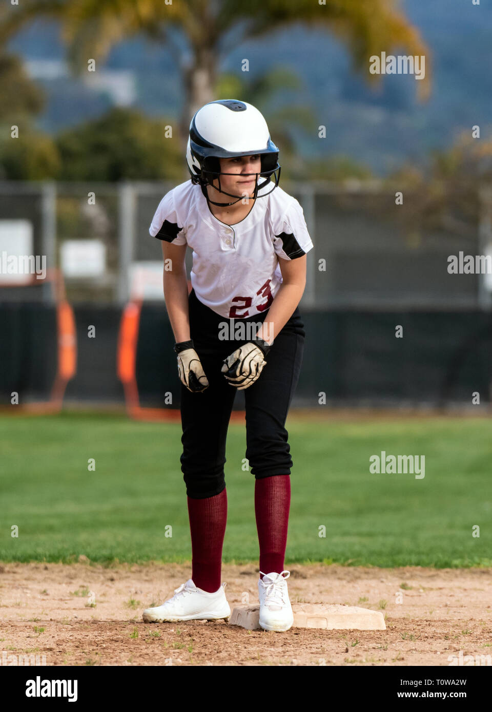 Softball Player Black And White