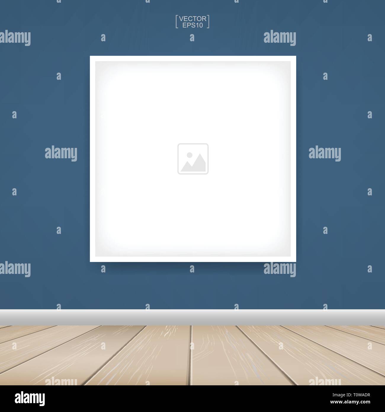 Empty photo frame or picture frame background in room space area with ...