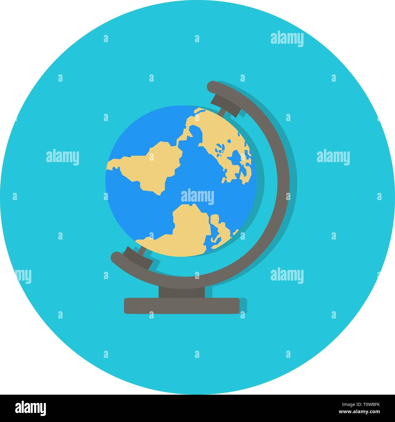 Illustration Globe Icon Stock Photo - Alamy