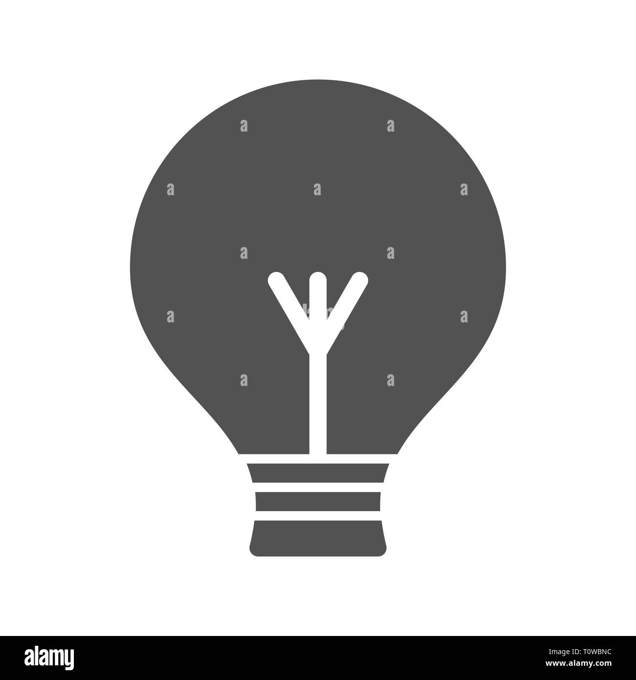 Illustration  Bulb Icon Stock Photo