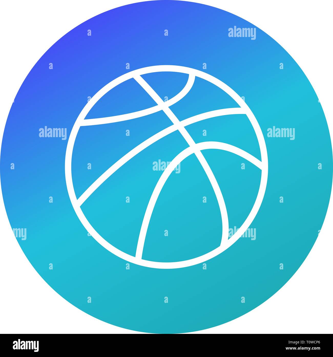 Illustration Basket Ball Icon Stock Photo