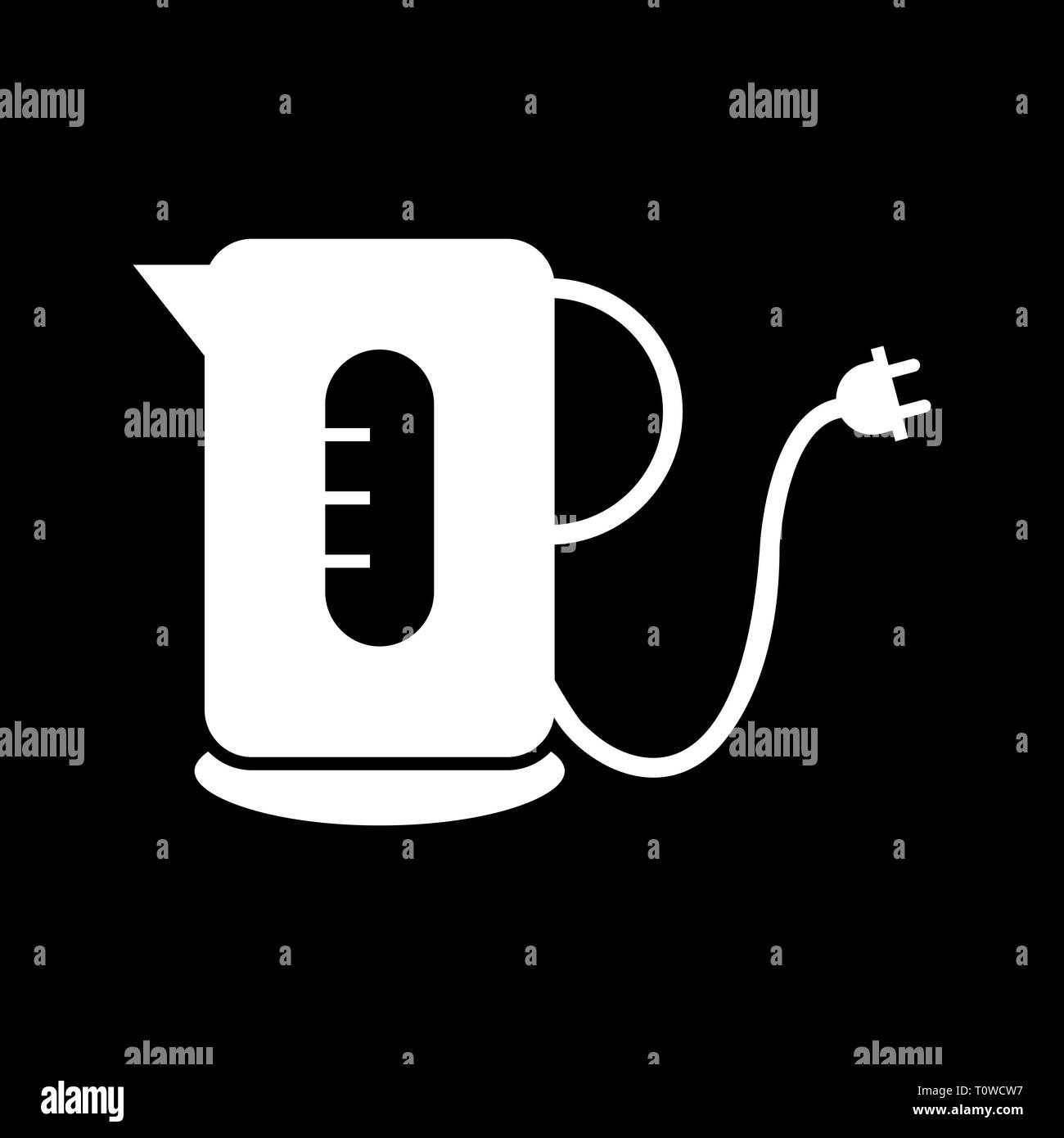 Illustration Kettle Icon Stock Photo - Alamy