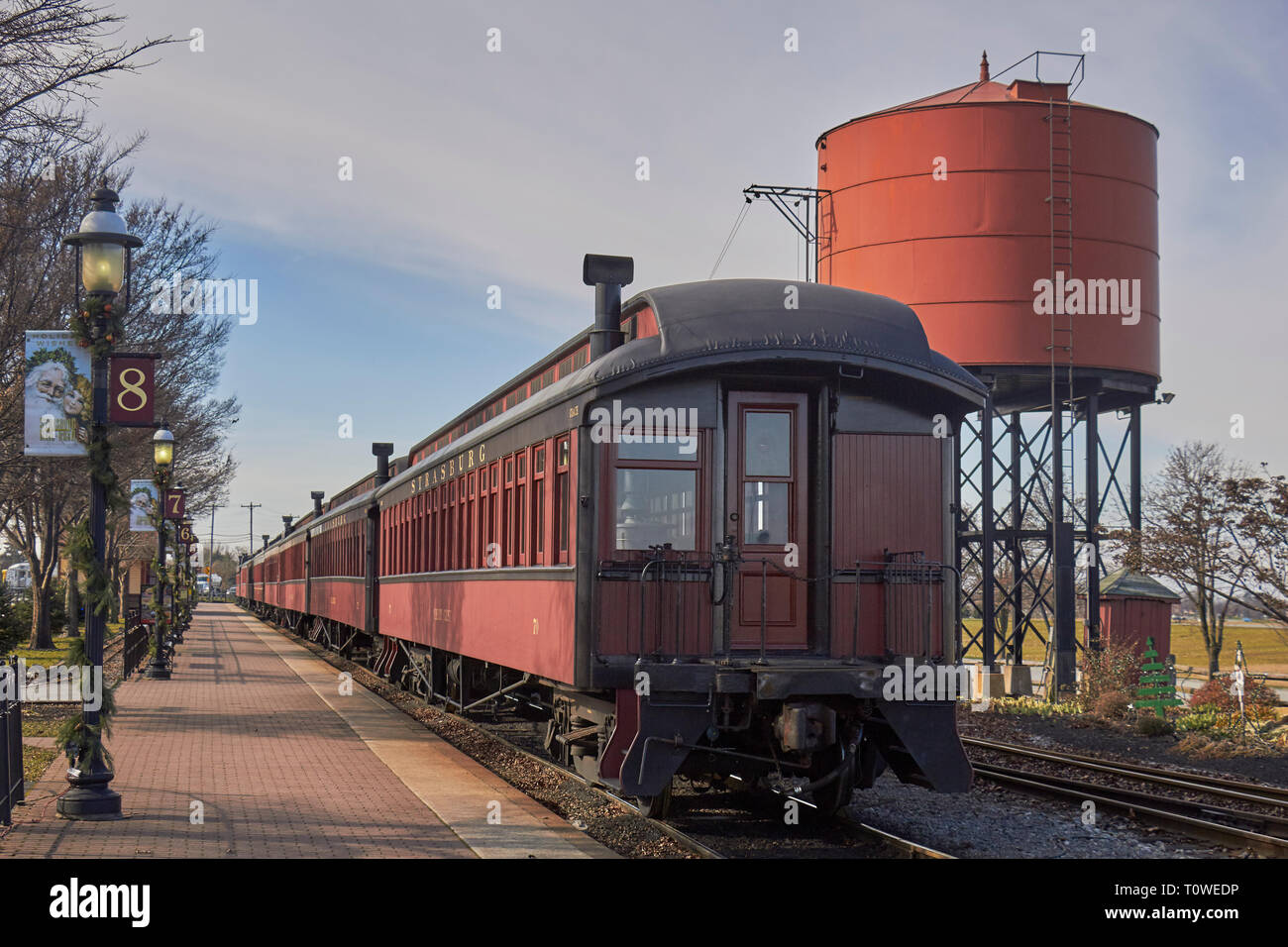 The Strasburg Rail Road in Lancaster County, Pennsylvania, USA Stock Photo