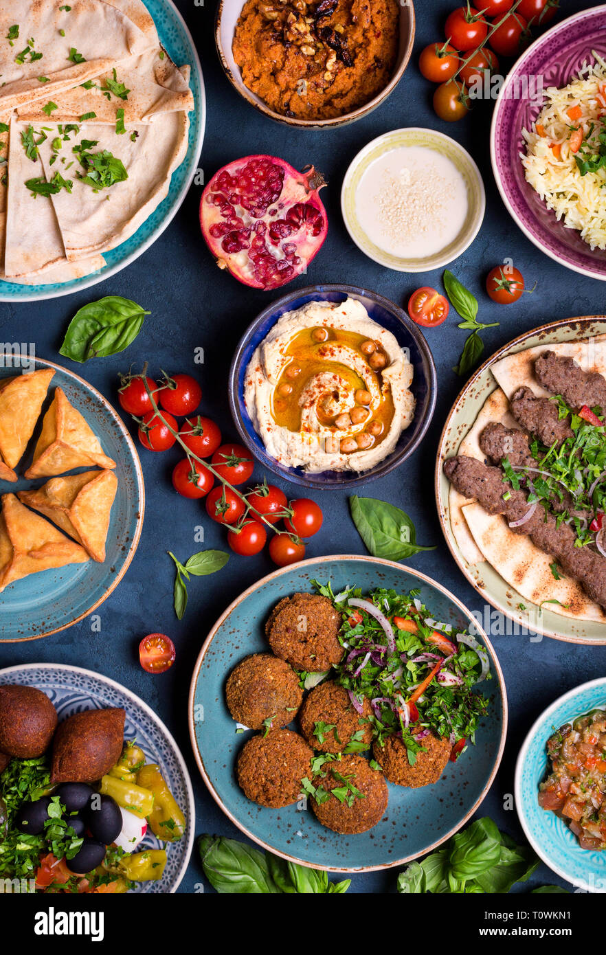 Arabic dishes and meze Stock Photo: 241509437 - Alamy