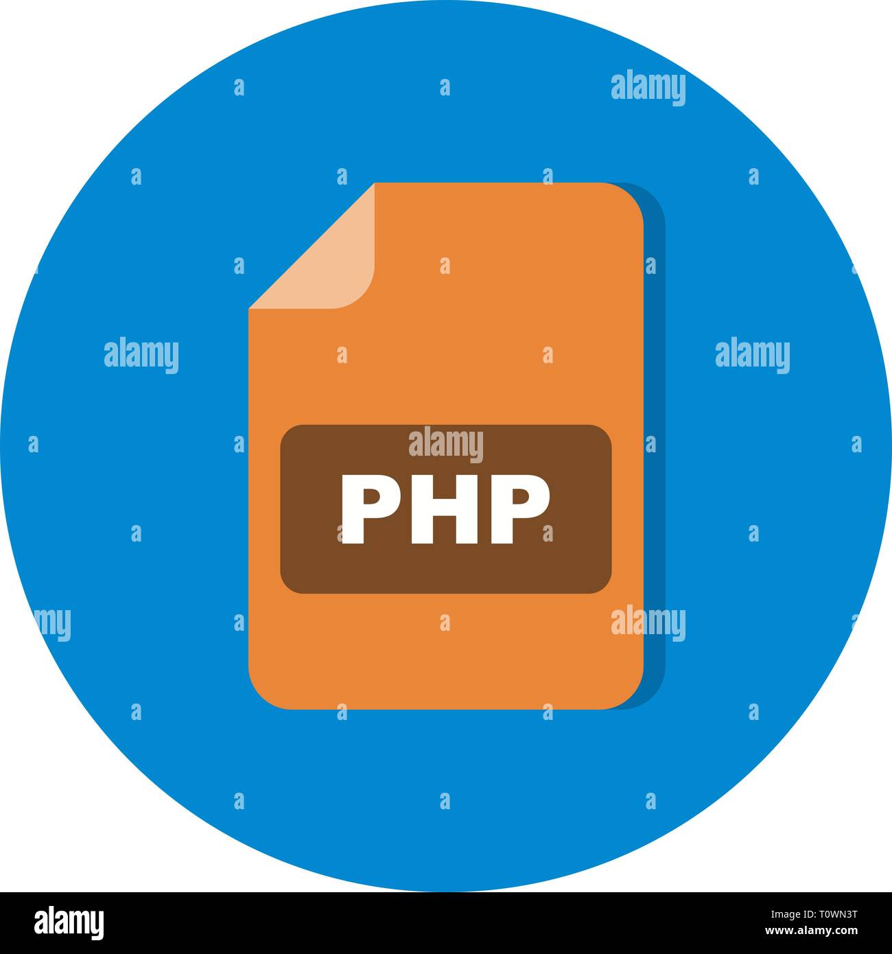 Illustration PHP Icon Stock Photo - Alamy